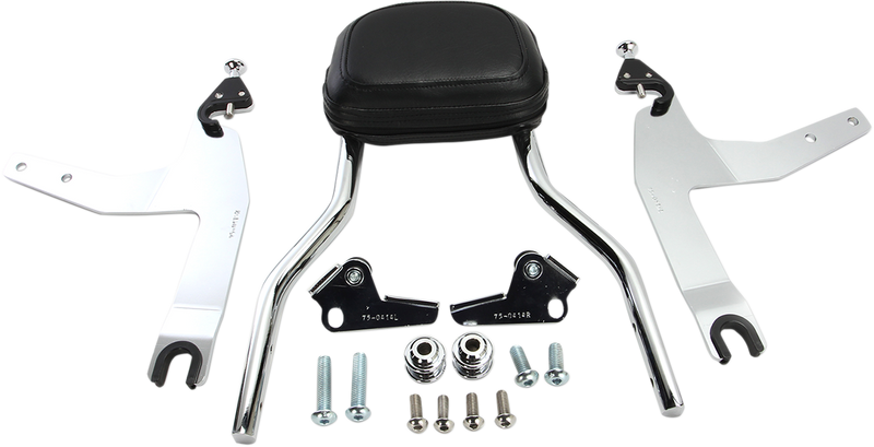 COBRA Backrest Kit - 14" - Chrome - '06-'17 Softail - 602-2002