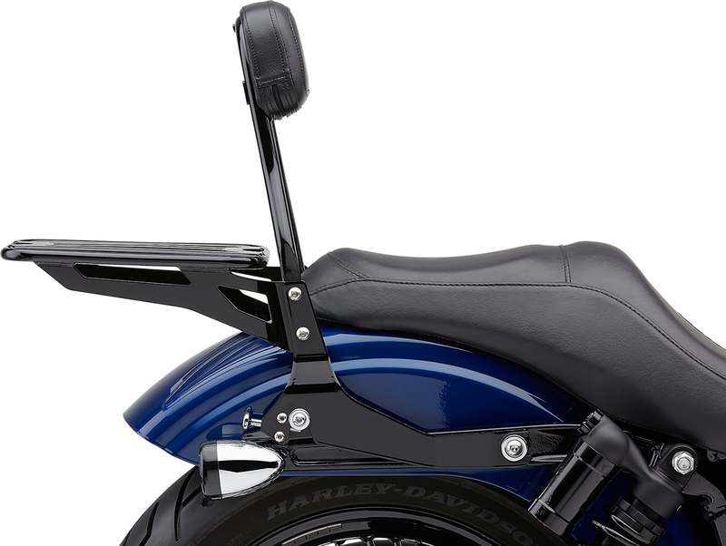 COBRA Backrest Kit - 14" - Black - '06-'17 Dyna - 602-2004B