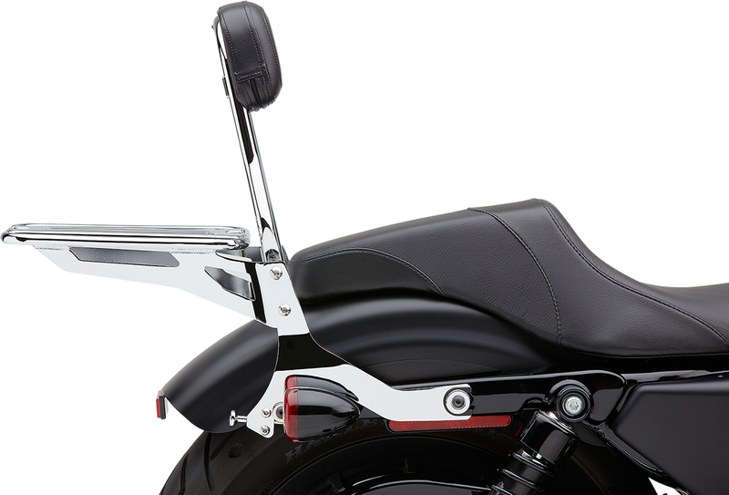 COBRA Backrest Kit - 14" - Chrome - '04-'19 XL - 602-2005