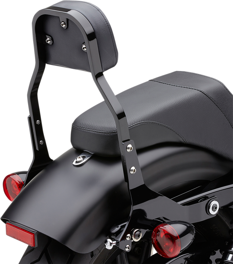 COBRA Backrest Kit - 11" - Black - '00'-'17 Softail - 602-2021B