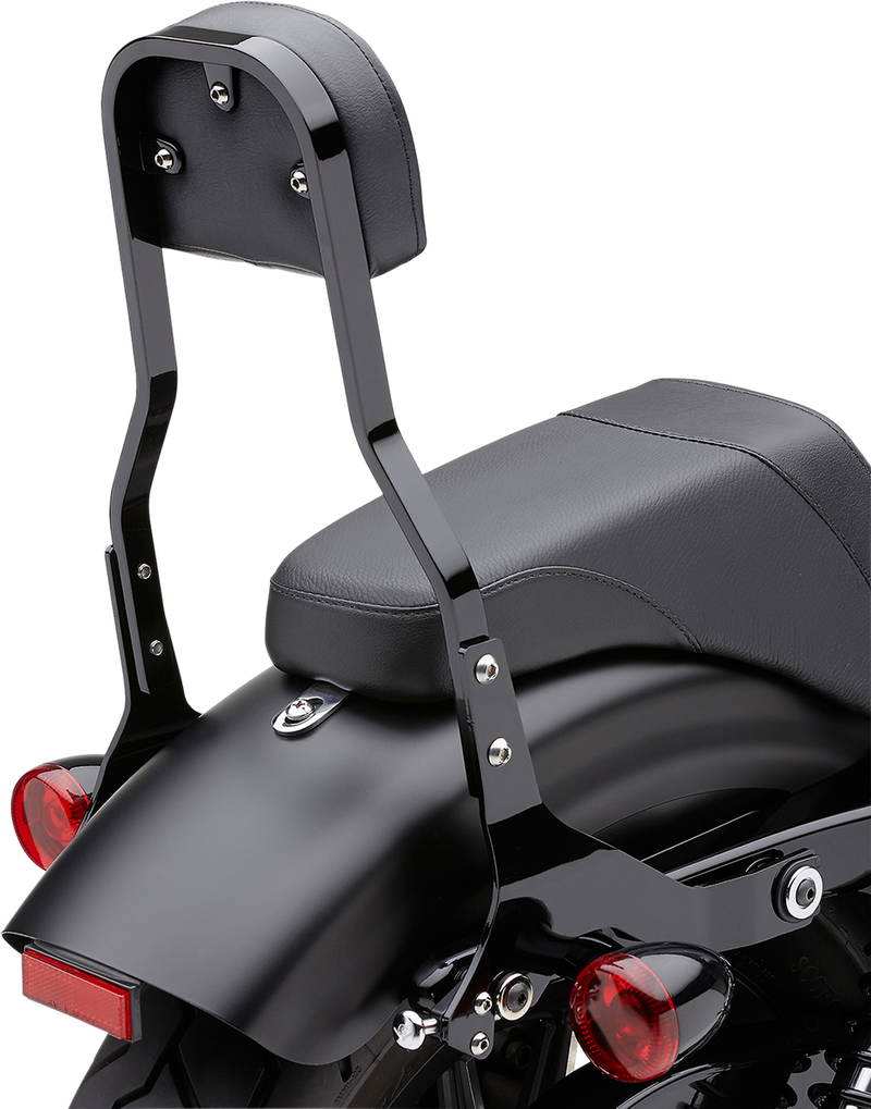 COBRA Backrest Kit - 14" - Black - '00-'17 Softail - 602-2041B