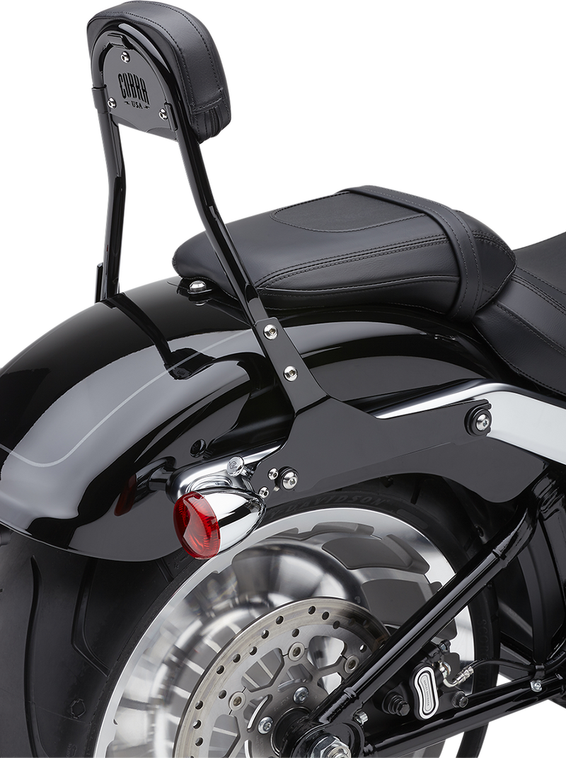 COBRA Detachable Backrest Kit - 14" - Black - '18-'24 Fat Boy. & Breakout - 602-2007B