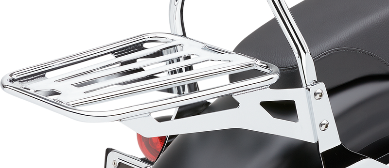 COBRA Sissy Bar Luggage Rack - Chrome - Tubular - '18-'20 Softail - 602-3502 - PartsOutlet.com.au