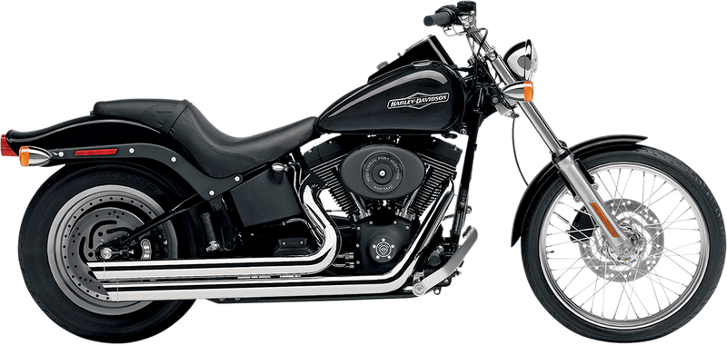 COBRA Speedster Slashdown Exhaust - Chrome - '86-'06 Softail 6850 - PartsOutlet.com.au
