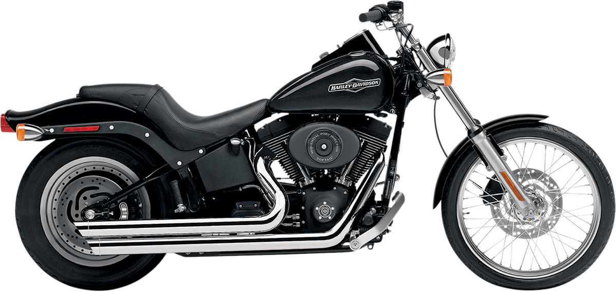 COBRA Speedster Slashdown Exhaust - Chrome - '86-'06 Softail 6850 - PartsOutlet.com.au