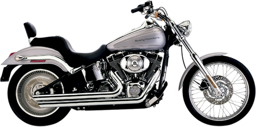 COBRA Speedster Slashdown Exhaust - Chrome - '07-'11 Softail 6851 - PartsOutlet.com.au