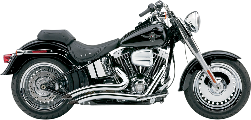 COBRA Speedster Swept Short Exhaust - Chrome - '07-'11 Softail 6224 - PartsOutlet.com.au