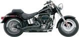 COBRA Speedster Swept Short Exhaust - Black - '07-'11 Softail 6224B - PartsOutlet.com.au