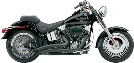 COBRA Speedster Swept Short Exhaust - Black - '07-'11 Softail 6224B - PartsOutlet.com.au