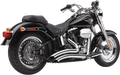 COBRA Speedster Swept Short Exhaust - Chrome - '12-'17 Softail 6225 - PartsOutlet.com.au