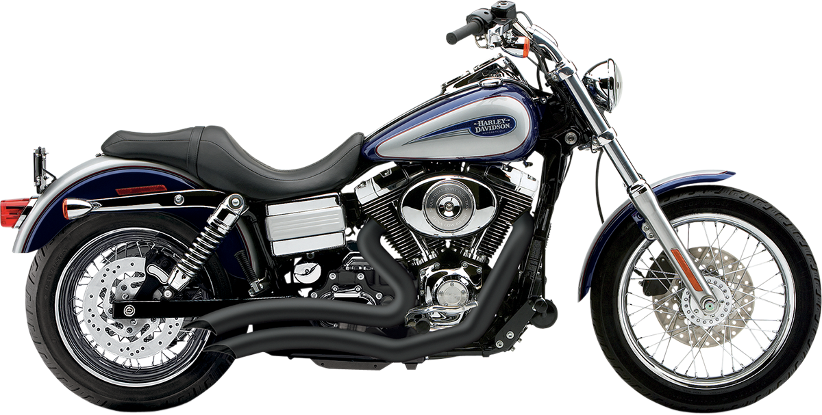 COBRA Speedster Swept Short Exhaust - Black - '06-'11 Dyna 6227B - PartsOutlet.com.au