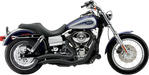 COBRA Speedster Swept Short Exhaust - Black - '06-'11 Dyna 6227B - PartsOutlet.com.au