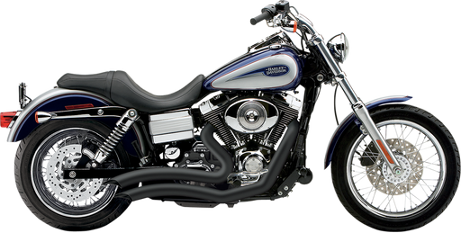 COBRA Speedster Swept Short Exhaust - Black - '06-'11 Dyna 6227B - PartsOutlet.com.au