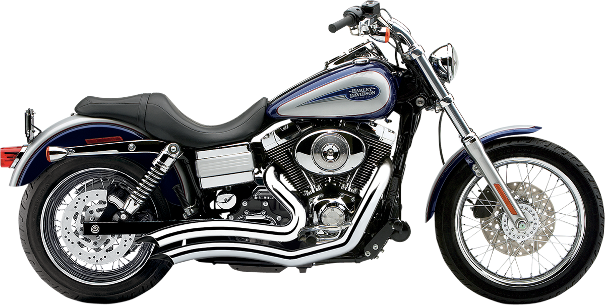 COBRA Speedster Swept Short Exhaust - Chrome - '12-'17 Dyna 6229 - PartsOutlet.com.au