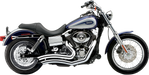 COBRA Speedster Swept Short Exhaust - Chrome - '12-'17 Dyna 6229 - PartsOutlet.com.au