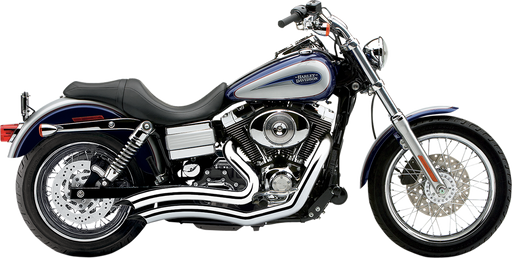 COBRA Speedster Swept Short Exhaust - Chrome - '12-'17 Dyna 6229 - PartsOutlet.com.au