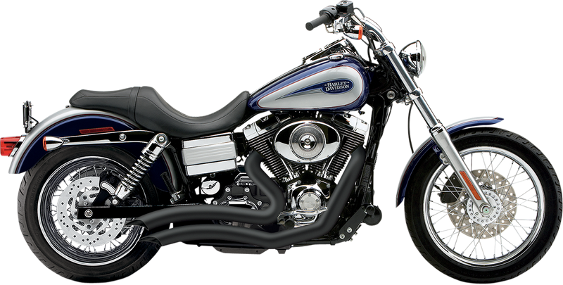 COBRA Speedster Swept Short Exhaust - Black - '12-'17 Dyna 6229B - PartsOutlet.com.au
