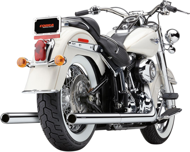 COBRA True Dual Exhaust - Billet Tip - '07-'11 Softail 6985 - PartsOutlet.com.au