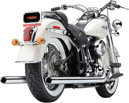 COBRA True Dual Exhaust - Billet Tip - '07-'11 Softail 6985 - PartsOutlet.com.au