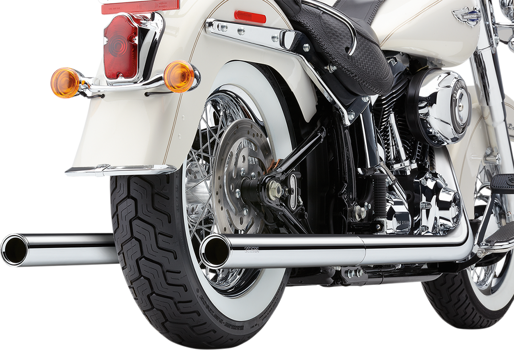 COBRA True Dual Exhaust - Billet Tip - '12-'17 Softail 6986 - PartsOutlet.com.au