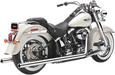 COBRA True Dual Exhaust - Billet Tip - '97-'06 Softail 6984 - PartsOutlet.com.au