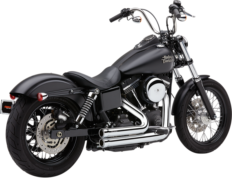 COBRA 909 Exhaust - Chrome - '12-'17 Dyna 6708 - PartsOutlet.com.au