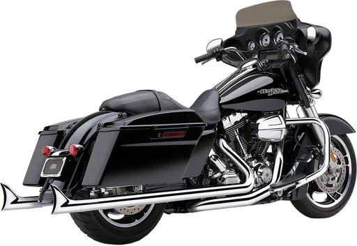 COBRA Dual Speedster Exhaust - Chrome - Fishtail - '10-'16 Dresser 6974 - PartsOutlet.com.au