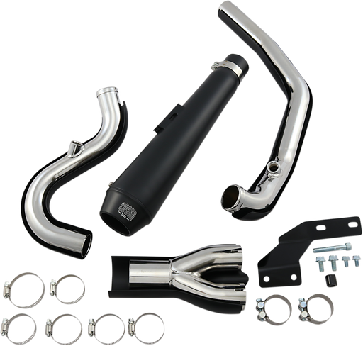 COBRA El Diablo Exhaust - Black - '07-'11 Softail 6484B - PartsOutlet.com.au