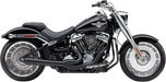 COBRA El Diablo Exhaust - '18-'20 Softail - Black 6475B - PartsOutlet.com.au