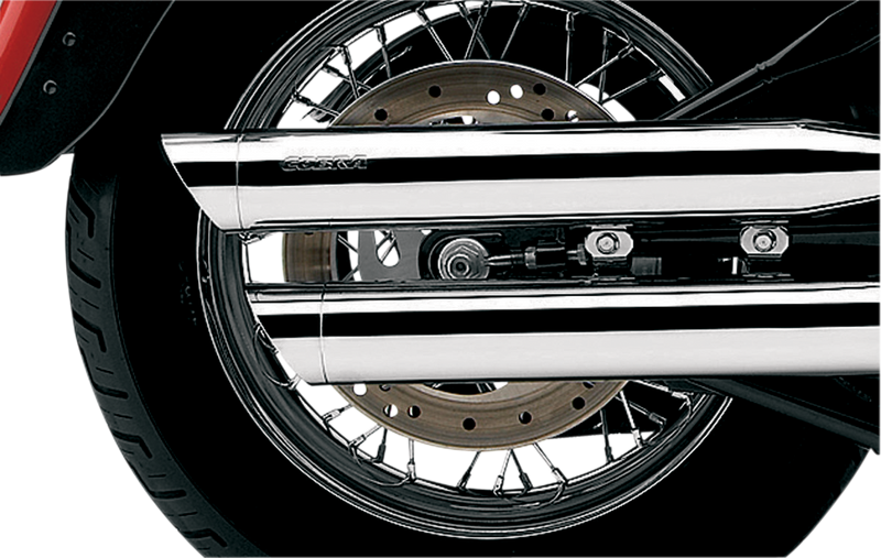 COBRA Chrome Slashcut Mufflers - '00-'06 Softail - 6004 - PartsOutlet.com.au