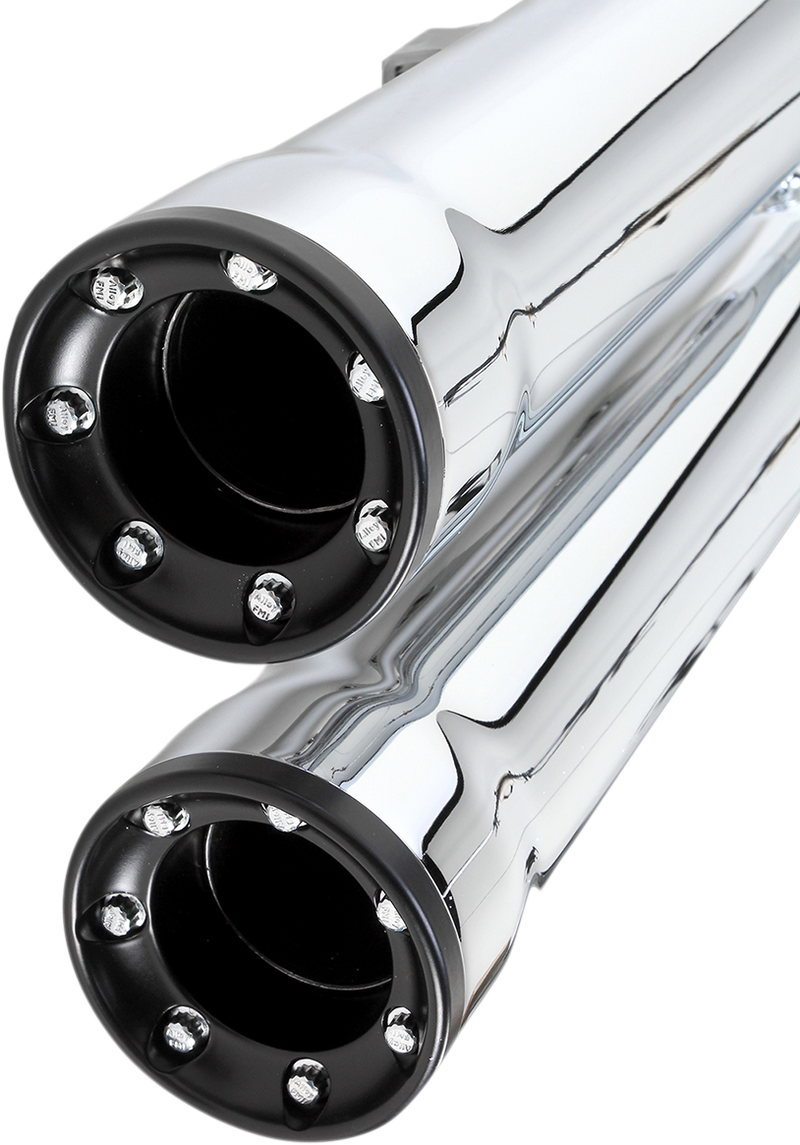 COBRA 3" RPT Mufflers for '07-'13 XL - Chrome - 6080