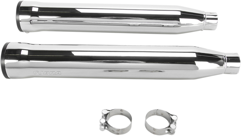 COBRA 3" RPT Mufflers - Softail '05-'17 - Chrome - 6052