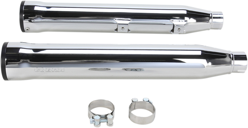COBRA 3" RPT Mufflers for '07-'17 Softail - Chrome - 6053