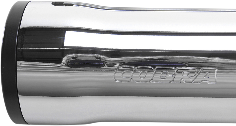 COBRA 3" RPT Mufflers - FXD '08-'17 - Chrome - 6056