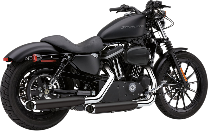 COBRA Slashcut Mufflers - Black - '04-'13 XL 6030RB - PartsOutlet.com.au