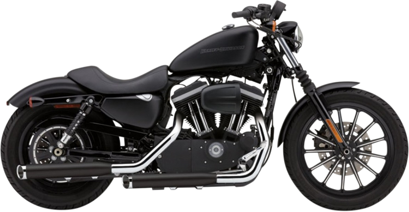 COBRA 3" Slashcut Mufflers for XL '14-'22 - Black - 6031RB