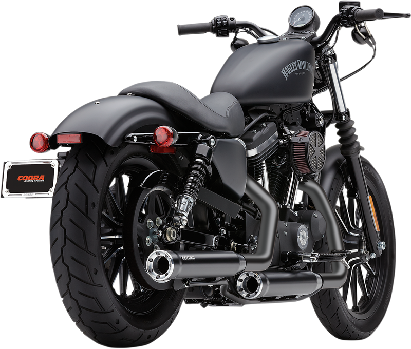 COBRA 3" RPT Mufflers for XL '14-'22 - Black - 6081RB