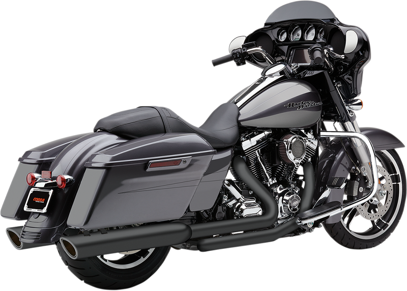 COBRA 909 Slip-On Mufflers for FL '17-'22 - Black 6108RB - PartsOutlet.com.au