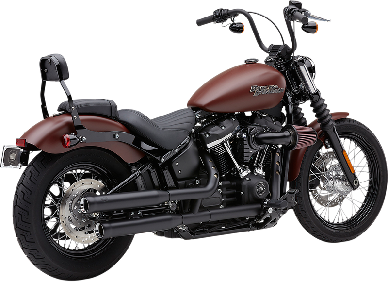 COBRA Neighbor Hater Mufflers for Softail - '18-'22 Softail - Black 6047B - PartsOutlet.com.au