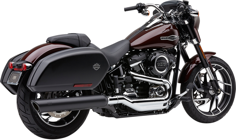 COBRA 909 Twin Muffler for FLSB '18-'21 - Black 6520B - PartsOutlet.com.au