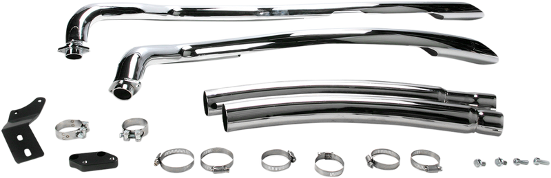 COBRA Speedster Swept Exhaust - Chrome - Kawasaki Vulcan 900 - 2006-2016 - 4218 - PartsOutlet.com.au