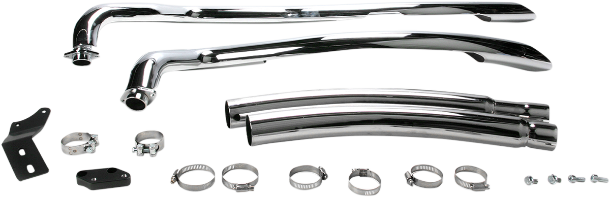 COBRA Speedster Swept Exhaust - Chrome - Kawasaki Vulcan 900 - 2006-2016 - 4218 - PartsOutlet.com.au