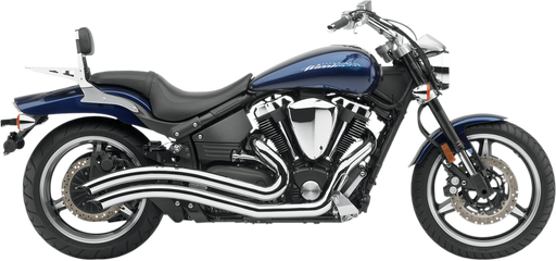 COBRA Speedster Swept Exhaust - Chrome - Yamaha Road Star Warrior - 2002-2010 - 2222 - PartsOutlet.com.au