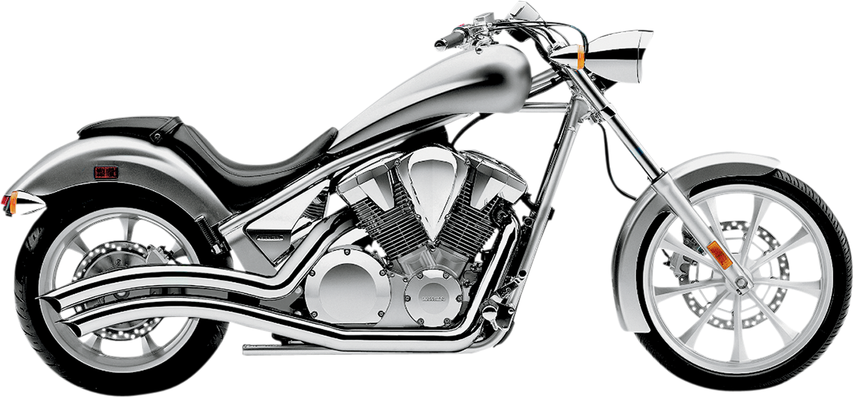 COBRA Speedster Swept Exhaust - Chrome - Honda VT1300 - 2010-2016 - 1233 - PartsOutlet.com.au