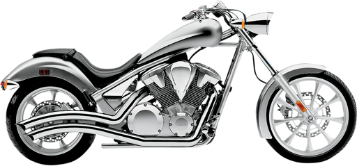 COBRA Speedster Swept Exhaust - Chrome - Honda VT1300 - 2010-2016 - 1233 - PartsOutlet.com.au