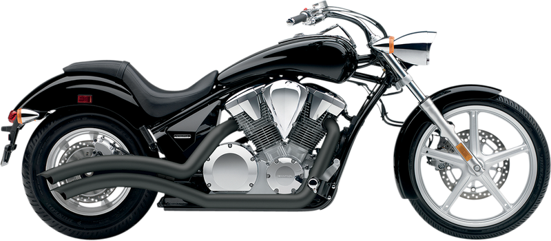 COBRA Speedster Swept Exhaust - Black - Honda VT1300 - 2010-2016 - 1233B - PartsOutlet.com.au