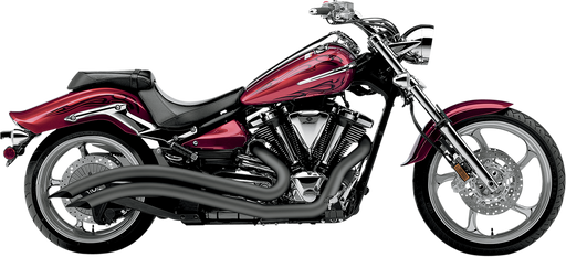 COBRA Speedster Swept Exhaust - Black - Yamaha Raider 2008-2016 - 2225B - PartsOutlet.com.au