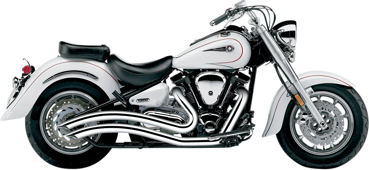 COBRA Speedster Swept Exhaust - Chrome - Yamaha Roadstar 1600/1700 - 1999-2007 - 2221 - PartsOutlet.com.au