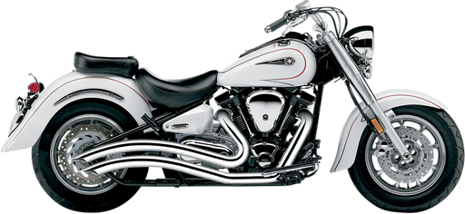 COBRA Speedster Swept Exhaust - Chrome - Yamaha Roadstar 1600/1700 - 1999-2007 - 2221 - PartsOutlet.com.au