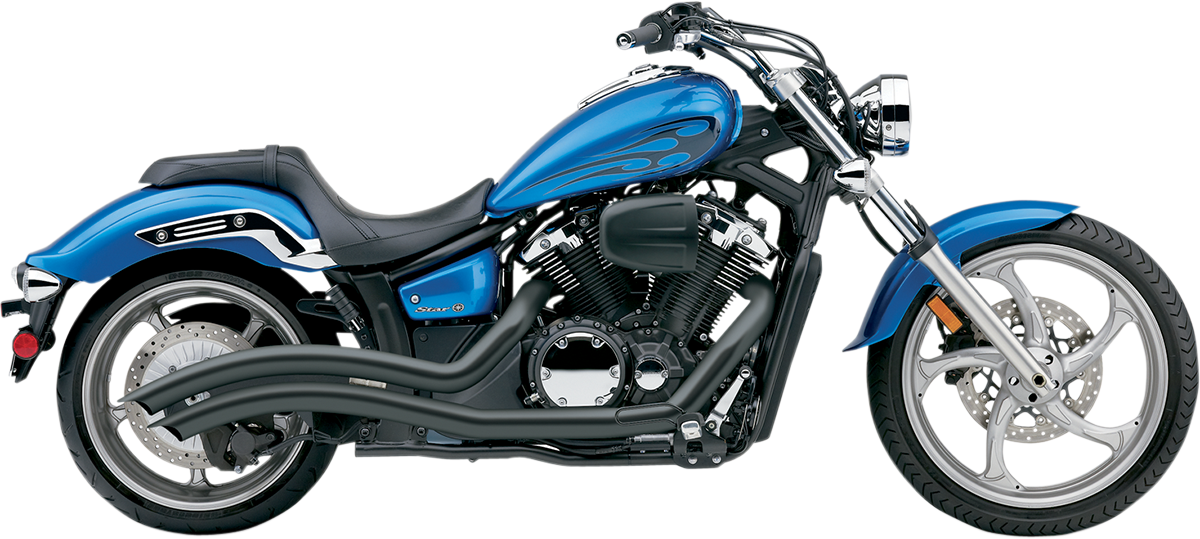 COBRA Speedster Swept Exhaust - Black - Yamaha Stryker 1300 - 2011-2016 - 2230B - PartsOutlet.com.au